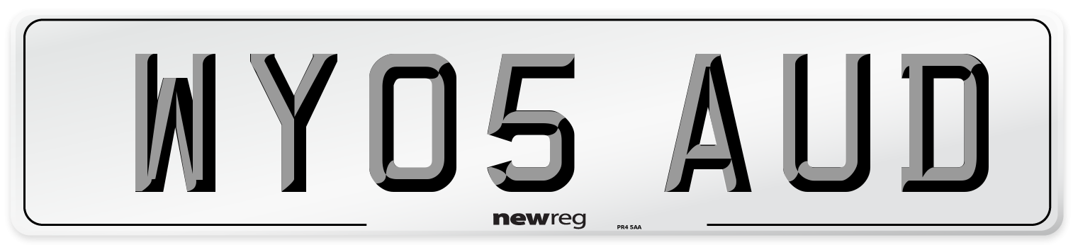 WY05 AUD Number Plate from New Reg